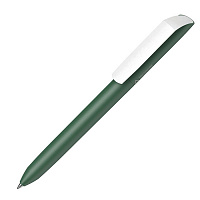 Ручка шариковая FLOW PURE RE WHITE, зеленый, переработанный пластик