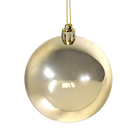 Шар новогодний Gloss, диаметр 8 см., пластик,золотистый