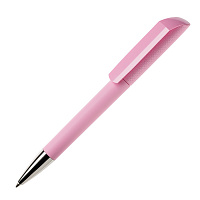 Ручка шариковая FLOW, покрытие soft touch, светло-розовый, пластик