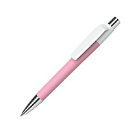Ручка шариковая MOOD, покрытие soft touch, светло-розовый, пластик, металл