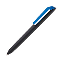 Ручка шариковая FLOW PURE, покрытие soft touch, лазурный, пластик