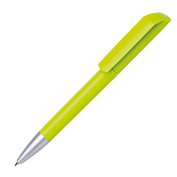 Ручка шариковая FLOW, зеленое яблоко, пластик