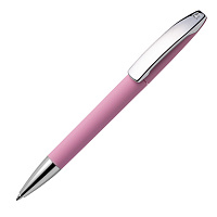 Ручка шариковая VIEW, покрытие soft touch, светло-розовый, пластик, металл