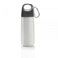Бутылка для воды с карабином Bopp Mini, 350 мл, белый