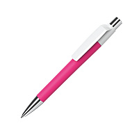 Ручка шариковая MOOD, покрытие soft touch, розовый, пластик, металл