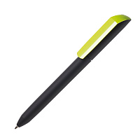 Ручка шариковая FLOW PURE, покрытие soft touch, зеленое яблоко, пластик