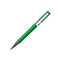 Ручка шариковая ETHIC CHROME, зеленый, пластик, металл