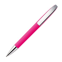 Ручка шариковая VIEW, покрытие soft touch, розовый, пластик, металл