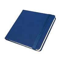 Ежедневник недатированный Quadro, A5-, синий, кремовый блок