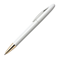 Ручка шариковая ICON GOLD, белый, пластик