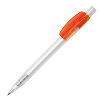 Ручка шариковая PIXEL FROST, оранжевый, пластик