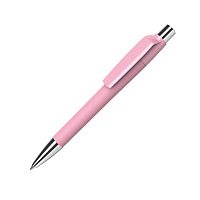 Ручка шариковая MOOD, покрытие soft touch, светло-розовый, пластик, металл