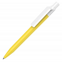 Ручка шариковая DOT ANTIBACTERIAL, антибактериальное покрытие, желтый, пластик