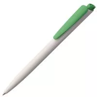 Ручка шариковая Senator Dart Polished, бело-зеленая